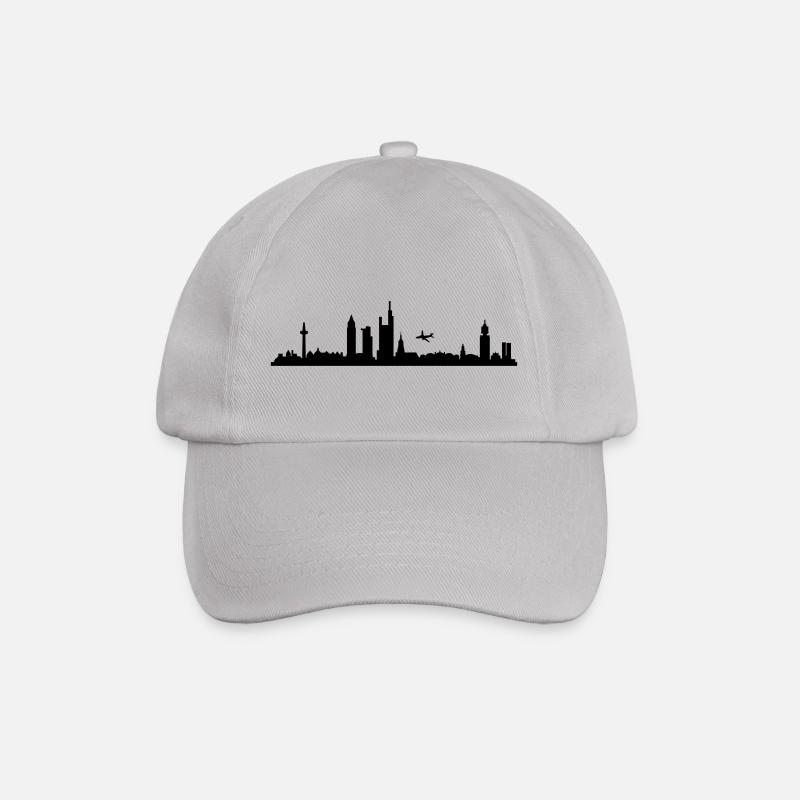 Skyline Frankfurt - Baseballkappe - Grau