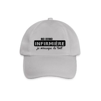 je suis infirmière - Baseball Cap - grey - Front
