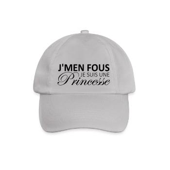 j'men fous je suis une princesse - Casquette classique - bruyère - Devant