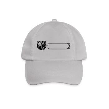 Grizzly - Name, Vorname - Baseballkappe - Grau - Vorne