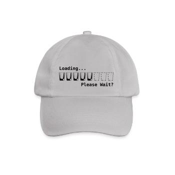 loading please wait - Baseballkappe - Grau - Vorne