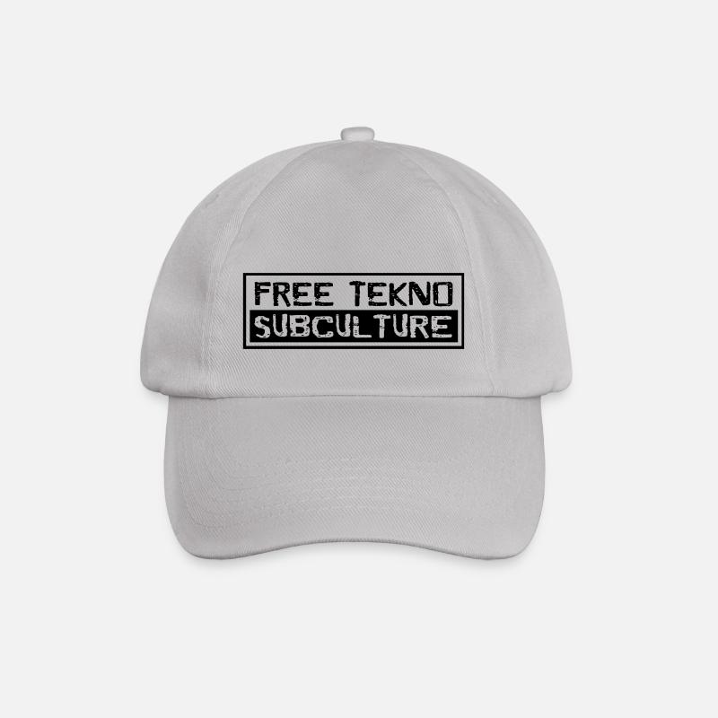 free tekno subculture - Baseballkappe - Grau