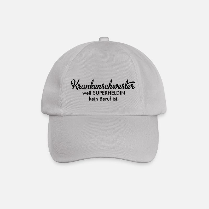 Krankenschwester - Baseballkappe - Grau