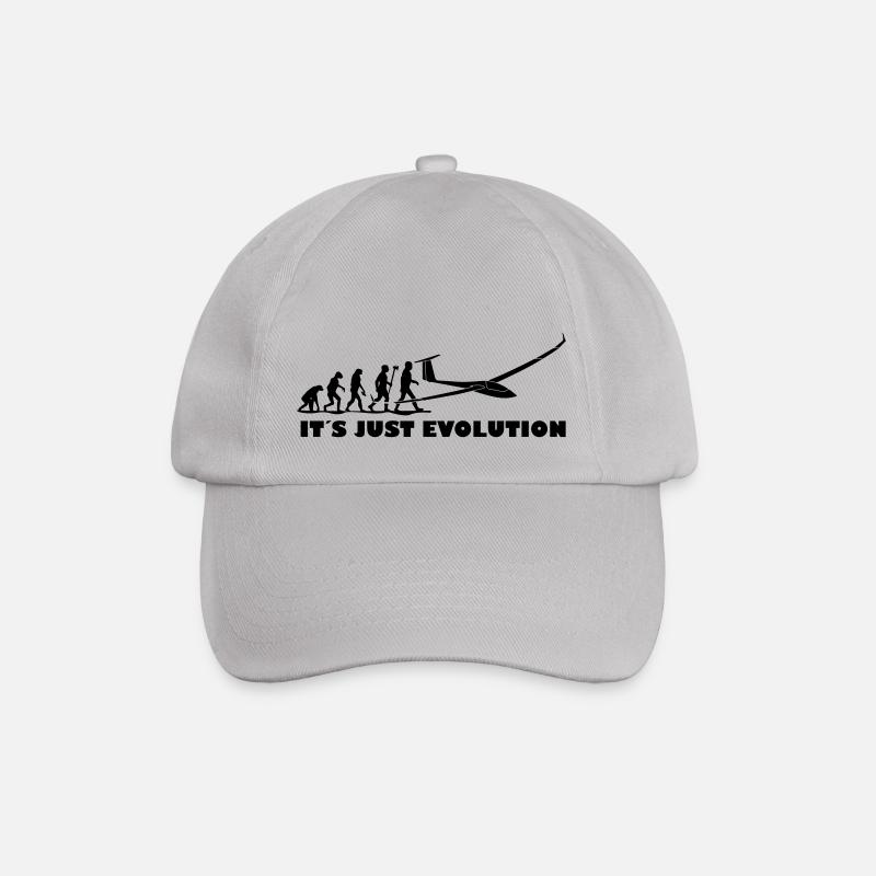evolution gliding glider pilot - Baseball Cap - grey