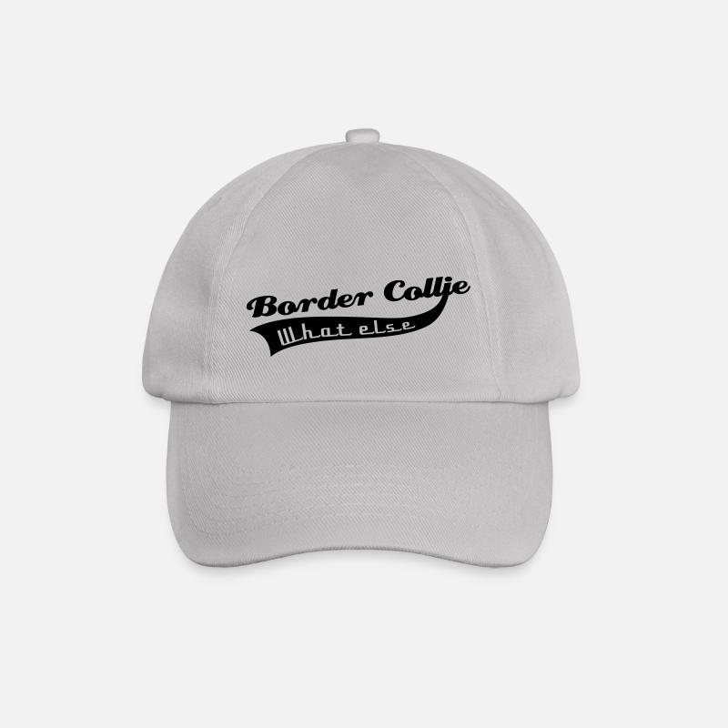 Border Collie - Baseballkappe - Grau