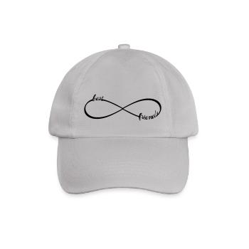 Infinity best friends forever Unendlichkeit Loop 8 - Baseballkappe - Grau - Vorne