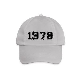 1978 - Baseballkappe - Grau - Vorne