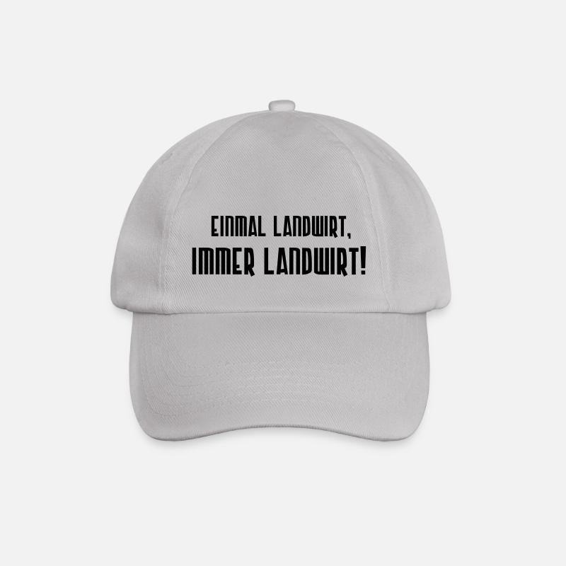 Einmal Landwirt, immer Landwirt! - Baseballkappe - Grau