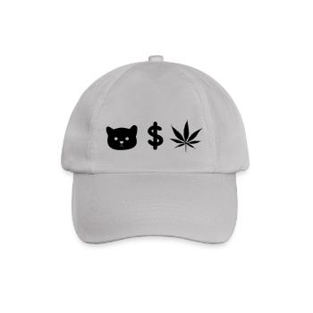 CHAT ARGENT MAUVAISES HERBES - Casquette classique - bruyère - Devant