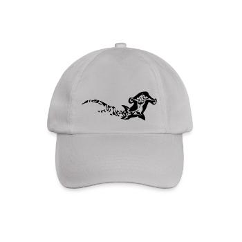 grand requin marteau style tattoo tribal - Casquette classique - bruyère - Devant