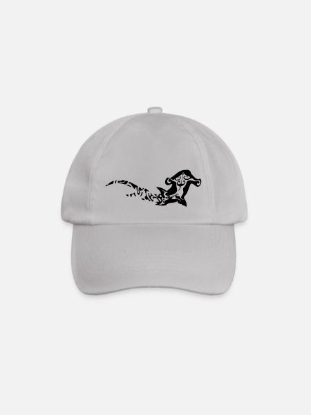 grand requin marteau style tattoo tribal - Casquette classique - bruyère