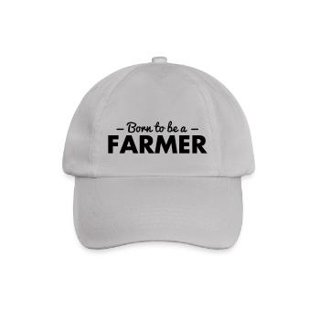 born to be a farmer - Baseball Cap - grey - Front