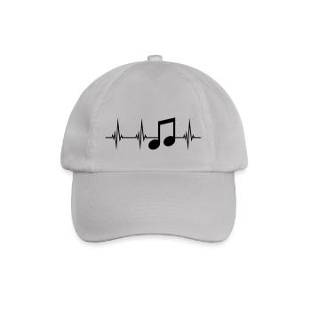 musique herzschlag puls fréquence signe fête m - Casquette classique - bruyère - Devant