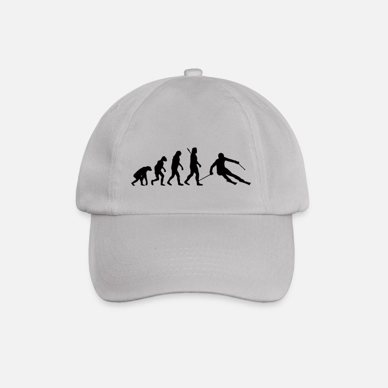 Evolution Skifahrer - Baseballkappe - Grau