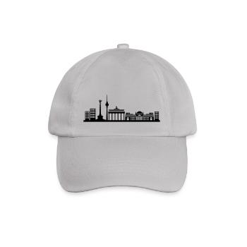 berlin skyline city - Baseballkappe - Grau - Vorne