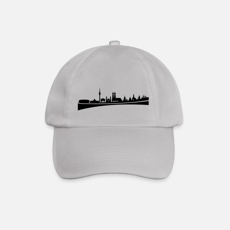 Skyline - München - Baseballkappe - Grau