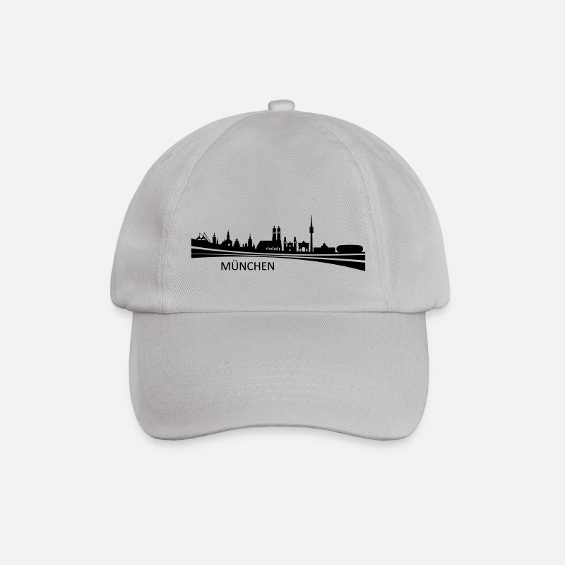 Skyline - München - Baseballkappe - Grau