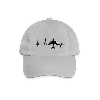 Impulsion du rythme cardiaque de l'avion - Casquette classique - bruyère - Devant