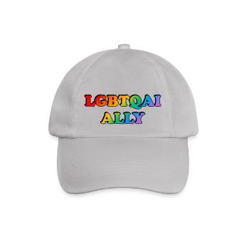 LGBTQI Ally - Baseball Cap - grey - Front