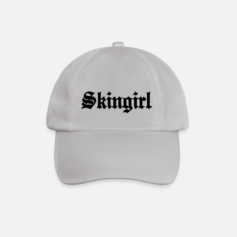 Working Class Skingirl Oi! Antiracist Bootgirl My - Baseballkappe - Grau