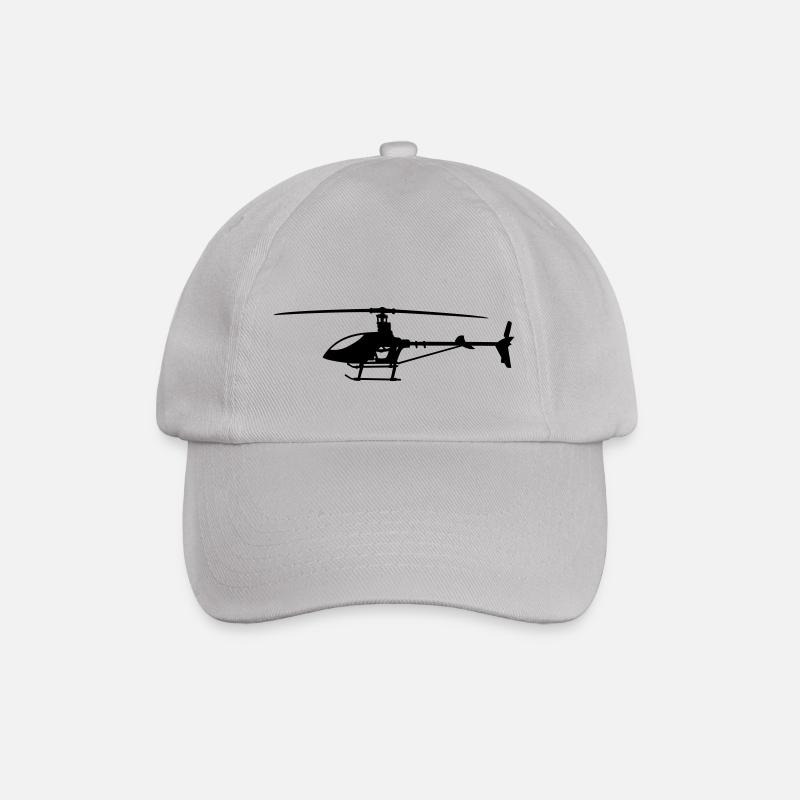 Hubschrauber / Helikopter - Baseballkappe - Grau