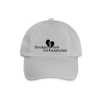 Herz Liebeskummer Liebe Freunde Frau Mann - Baseballkappe - Grau - Vorne