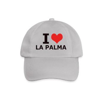 I LOVE LA PALMA - Baseballkappe - Grau - Vorne