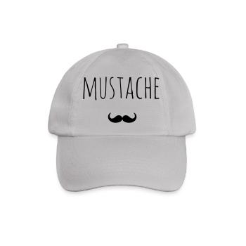 idée cadeau Mustache Barbe - Casquette classique - bruyère - Devant