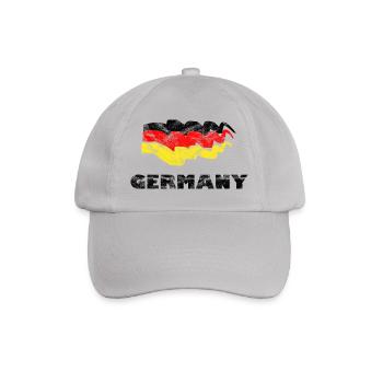Soccer Flag Fan Shirt Germany - Baseball Cap - grey - Front