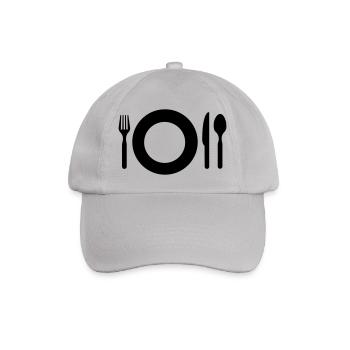Coutellerie graphique EAT HUNGER GIFT IDEA - Casquette classique - bruyère - Devant