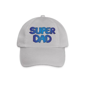 Super Dad Papa Vater Geschenk Geburtstag - Baseballkappe - Grau - Vorne