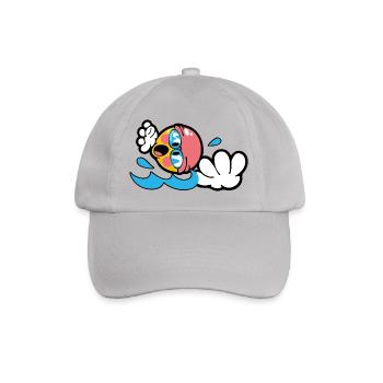 Smiley Swimming - Baseballkappe - Grau - Vorne