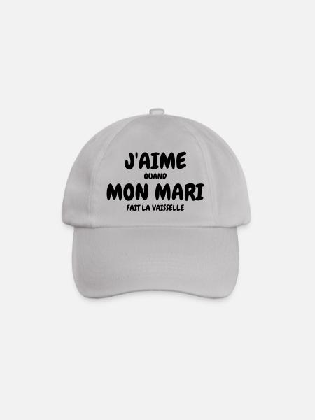 J'aime mon mari - Humour - Drôle - Blague - Fun - Casquette classique - bruyère