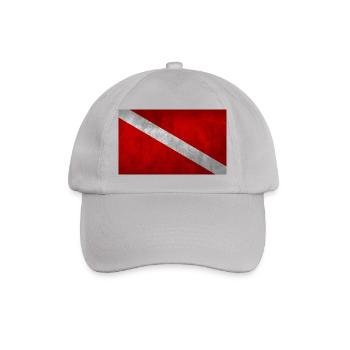 TAUCHERFLAGGE USED LOOK VINTAGE - Baseballkappe - Grau - Vorne