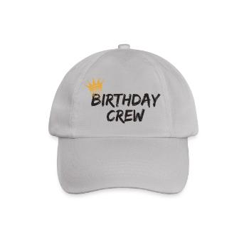 Birthday Crew - Baseball Cap - grey - Front