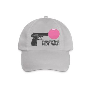 Faire des bulles pas la guerre - Arme ironique drôle - Casquette classique - bruyère - Devant