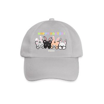 Cats with Rabbit Ear Bands - Baseball Cap - grey - Front