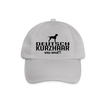 DEUTSCH KURZHAAR was sonst - Baseballkappe - Grau - Vorne
