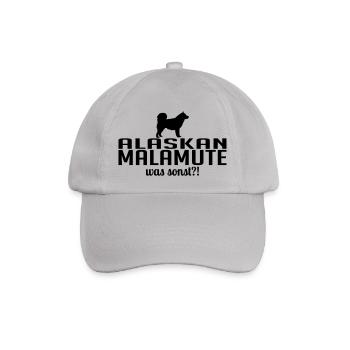 ALASKAN MALAMUTE was sonst - Baseballkappe - Grau - Vorne