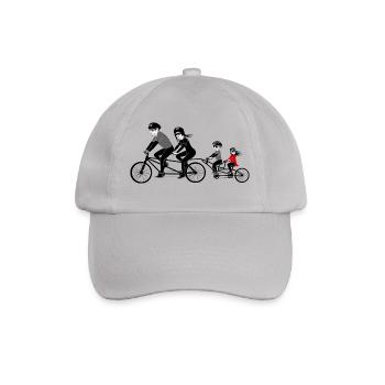 Bicycle family - Baseball Cap - grey - Front