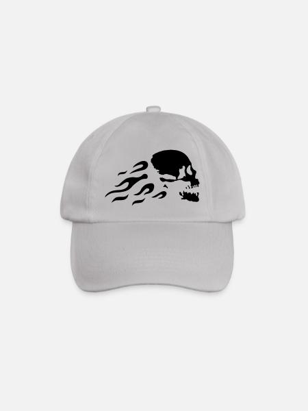 fast_skull - Baseballkappe - Grau