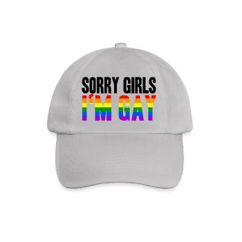 Sorry Girls In Gay LGBT Gay Gift Idea Homo - Baseball Cap - grey - Front