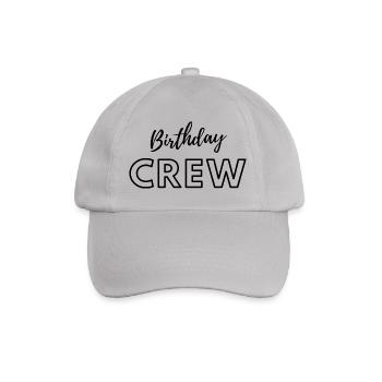 Birthday Crew - Baseball Cap - grey - Front