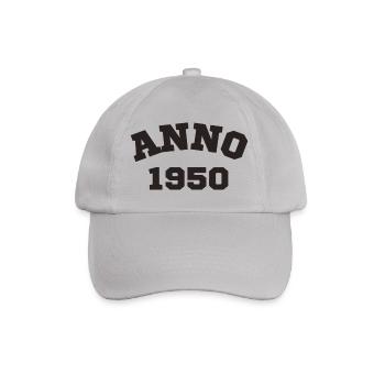 Anno 1950 Birthday Year of birth - Baseball Cap - grey - Front
