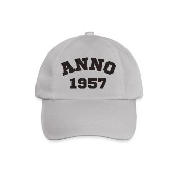 Anno 1957 Birthday Year of birth - Baseball Cap - grey - Front