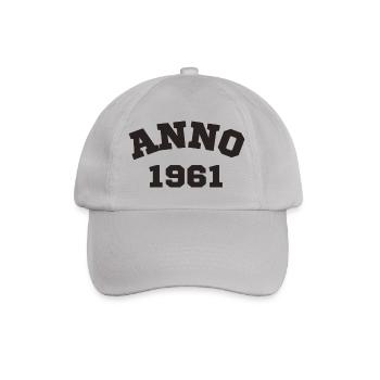 Anno 1961 Birthday Year of birth - Baseball Cap - grey - Front
