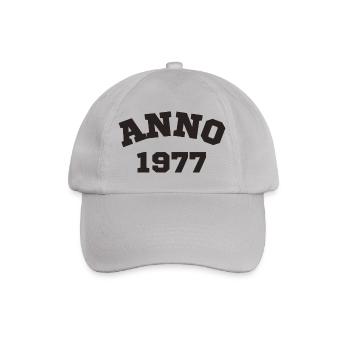 Anno 1977 Birthday Year of birth - Baseball Cap - grey - Front