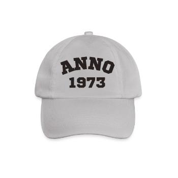 Anno 1973 Geburtstag Geburtsjahr - Baseballkappe - Grau - Vorne