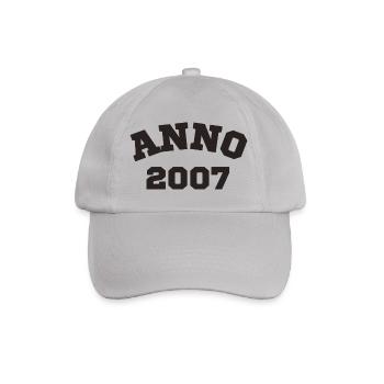Anno 2007 Birthday Year of birth - Baseball Cap - grey - Front