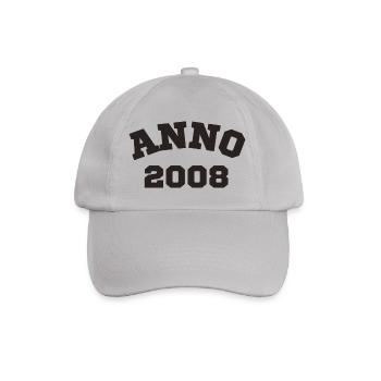 Anno 2008 Geburtstag Geburtsjahr - Baseballkappe - Grau - Vorne
